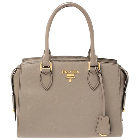 prada borsa pelle saffiano|Prada Taupe Saffiano Leather Borsa a Mano Satchel.